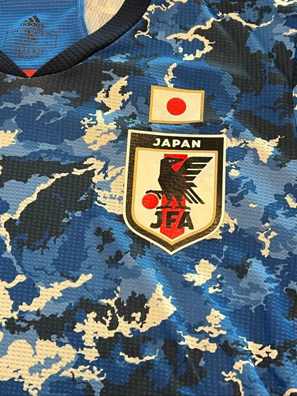 Adidas Men's Japan Home 2020 Camo Football Jersey T-shirt Multicolor Size XL